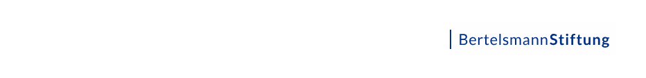 Banner mit Logo der Bertelsmann Stiftung